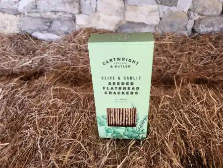 Cartwright & Butler Olive & Garlic Seeded Flatbread Crackers