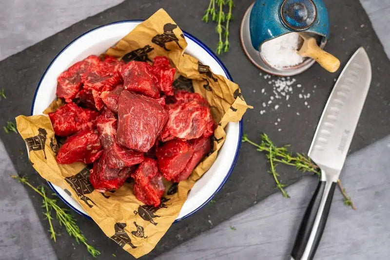 Diced stewing steak