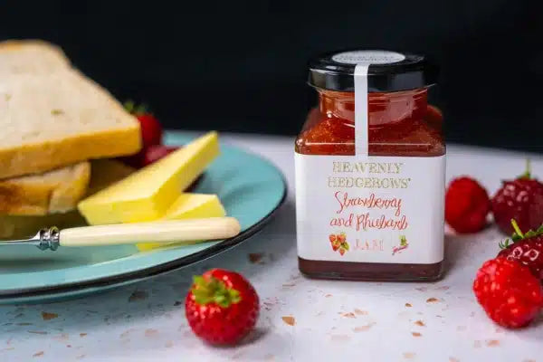 Heavenly Hedgerows Strawberry and Rhubarb Jam